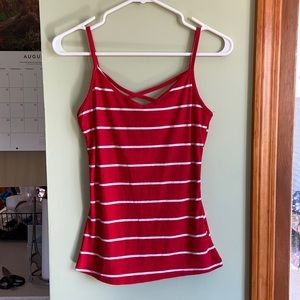 Red Striped Tank Top — Rue 21, M